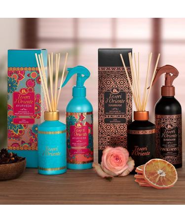 Tesori D Oriente Ayurveda Reed Diffuser Set | 200ml Scented Home Fragrance with 8 Sticks | International Shipping Available - Buy Online on GoSupps.com