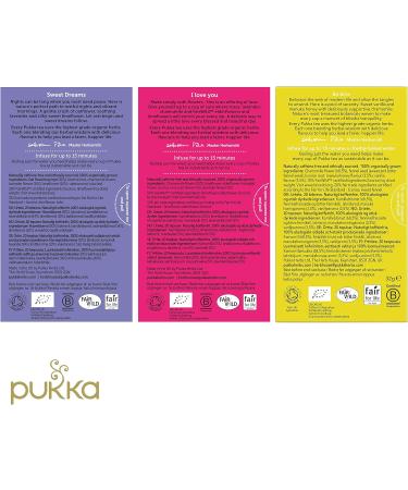 Pukka Herbs Relaxing Tea Selection - Love Night Time, Chamomile Vanilla, Manuka Honey - 3 Boxes, 20 Sachets Each - 80 Count - Buy Online on GoSupps.com
