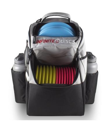 Infinite Discs Huck Pack | Lightweight Disc Golf Bag | 18+ Disc Capacity Gray