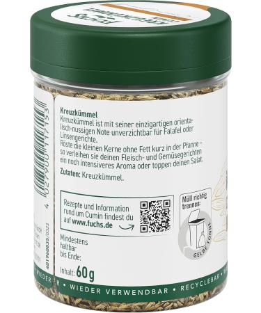 Fuchs pices Croix-cumin entier Note de noix orientale pour plats de falafel et lentilles Ingr dients naturels 60 g dans une bo te r utilisable et recyclable - Buy Online on GoSupps.com