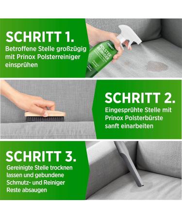 Prinox PROFI Upholstered Cleaner 500ml - Textile & Car Seat Cleaner for Sofas Armchairs & Couches Stain Remover from Germany - Buy Online on GoSupps.com