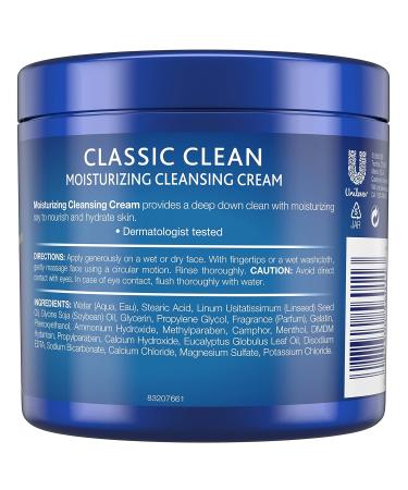Noxzema Moisturizing Cleansing Cream 12oz (Pack of 6) - Gentle Facial Cleanser - Buy Online on GoSupps.com