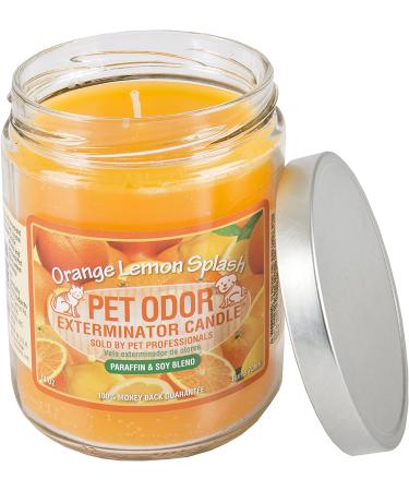 Pet Odor Exterminator Candle Set - Orange Lemon Splash and Clothesline Fresh 13oz Jars - Buy Online on GoSupps.com