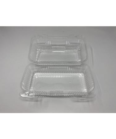 DART C35UT1 Clear Hinged Lid Plastic Container 9x5 3/8x3 1/2 - Pack of 25 - Buy Online on GoSupps.com