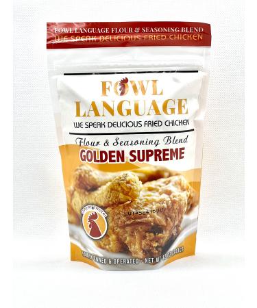 Fowl Language GOLDEN SUPREME Fried Chicken Batter Flour and Seasoning Mix