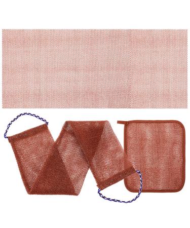 Healeved 1 Set African Net Sponge Exfoliating Net Body Exfoliating Cloth Back Towel Shower Back Scrubber for Back Feet Face