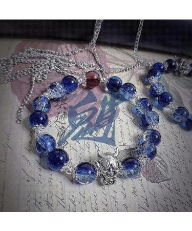 OralGos Glass Bead Hand Chain Game Bracelet - Genshin Xiao Cosplay Unisex Bangle Decoration & Stylish Gift - Buy Online on GoSupps.com