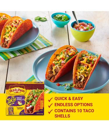 Old El Paso Takis Fuego Stand 'N Stuff Taco Shells - 10-Count - Buy Online on GoSupps.com