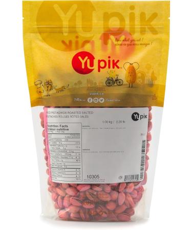Yupik Roasted Salted Red Pistachios In Shell 1 kg Kosher Crunchy Nuts Colored Pistachios Oil-Free Source of Fiber & Iron Protein Nuts Fun Savory Snacks 1 kg (Pack of 1) - Buy Online on GoSupps.com