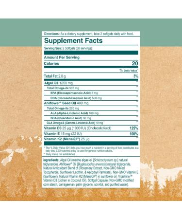 Wileyâ€™s Finest CatchFree Omega 60 Softgels - Plant-Based Omega-3s for Heart Health - Buy Online on GoSupps.com