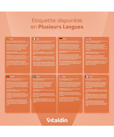 VITALDIN Gummies Vitamine C 240 mg par dose Enfants et adultes Renforce l immunit et r duit la fatigue V ganes sans sucre sans gluten Saveur orange 70 gummies - Buy Online on GoSupps.com