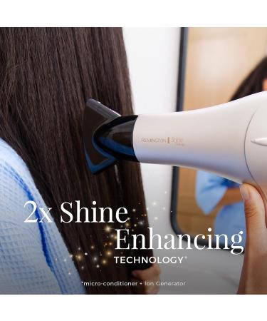 Remington Shine Therapy Hair Dryer Argan Oil & Keratin Infused White - Buy Online on GoSupps.com