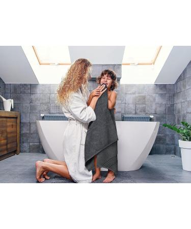 Utopia Towels 8-Piece Luxury Towel Set - 600 GSM 100% Ring Spun Cotton - Grey - Ideal for Bathroom, Sports, and Hotel - Buy Online on GoSupps.com