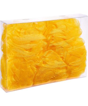 BRUBAKER Cosmetics - 5x Yellow Peeling & Massage Bath Sponges with Hanger | International Shipping Available - Buy Online on GoSupps.com