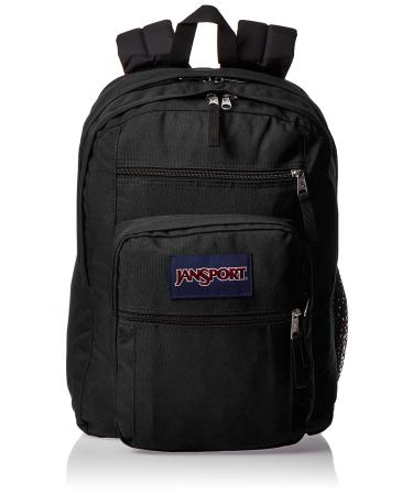 JanSport Big Student Backpack-School, Travel, or Work Bookbag -with 15-Inch -Laptop Compartment, Black, One Size Black One Size