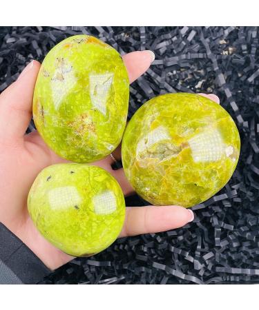 Home Decoration Natural Green Opal Gemstone Rock Minerals Crystal Stone for ChakraDecortion Stones ZJGIDTEM (Color : Randomly Send Size : 3 Pieces) 3 pieces Randomly Send - Buy Online on GoSupps.com