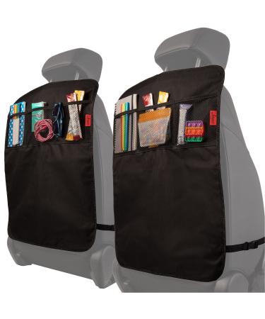 Lusso Gear Heavy Duty Kick Mats (2 Pk) - Back Seat Protector Sag Proof Waterproof Car Back Seat Cover for Kids Who Make Big Messes 3 Reinforced Storage Pockets Premium Oxford Fabric (Black) - Buy Online on GoSupps.com