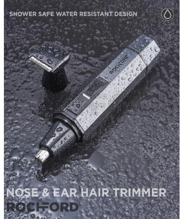 Water Resistant Stainless Steel Nose & Ear Hair Trimmer with LED Light | Heavy-Duty Facial Trimmer & Stand - Shop Now - Buy Online on GoSupps.com