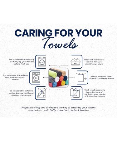 AKTI Premium Cotton Wash Cloths 12 Pack - 13x13 Inches - 520 GMS - Durable, Quick Dry & Extra Absorbent - Navy Washcloths for Home, Spa, Hotel, Bathroom & Kitchen - Buy Online on GoSupps.com