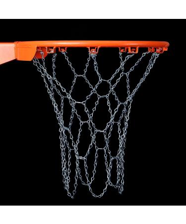 Basketball Net Heavy Duty Metal Chain Replacement with 12 S-Hooks and Set of Pliers to Tighten Hooks | Rustproof Galvanized Iron 21-Inch (53 cm) Net (2.5) 2.5mm Replacement Chain - Buy Online on GoSupps.com