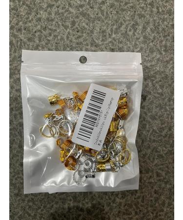 Hair Rings 110 Pieces Hair Jewellery Rings Dreadlock Accessories Hair Rings Spiral Dreadlocks Hair Braid Rings Hair Braid Rings Dreadlocks Aluminum Dread Locks Hair Beads Hair Decor - Buy Online on GoSupps.com