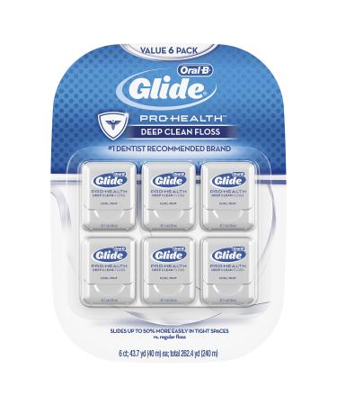 Oral-B Glide Pro-Health Dental Floss Deep Clean Mint 40m Pack of 6