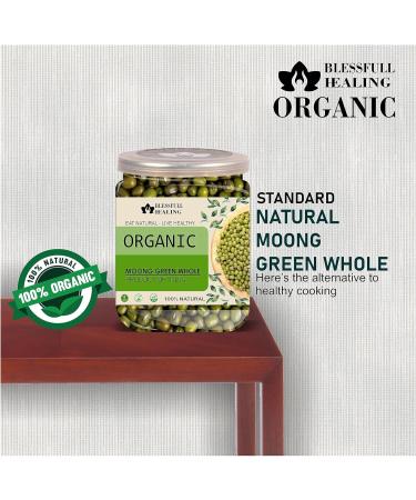 Blessfull Healing Organice Moong Green Whole 1 lb (453 Gram) - Buy Online on GoSupps.com