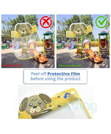 General Use Protective Face Shield Multi Packs Kids and Adult styles (5x Kids Shields Puppy) - Buy Online on GoSupps.com
