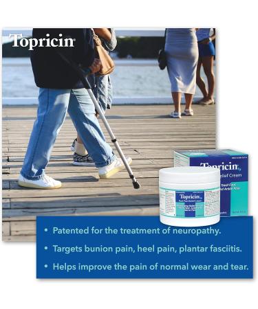 Topricin Foot Pain Relief Cream 4 oz | Fast Acting Pain Relief Rub - Shop Internationally - Buy Online on GoSupps.com