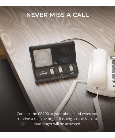 ClearSounds CR200 ClearRing Ring Signaler Booster with LED Strobe Ringer for Analog Landline Phones - Buy Online on GoSupps.com