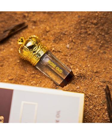 ARABIAN PERFUMES & OILS Rose Oud Perfume Oil - Soft Floral Musky Fragrance Oil for Men and Women - Travel Size Perfume 0.10 Fl. Oz. - Buy Online on GoSupps.com