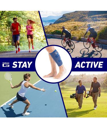 Neo-G Adjustable Calf Shin Brace - Pain Relief for Calf Injury, Shin Splints, Sprains, Running & Sports Recovery - Compression Sleeve for Men and Women - Class 1 Medical Device - Buy Online on GoSupps.com