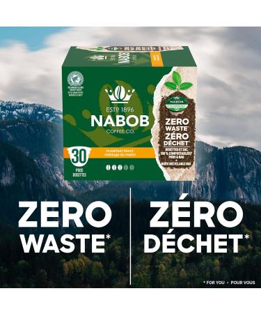 Nabob Breakfast Blend Coffee 100% Compostable Pods 292g (4 Boxes of 30 Pods) Breakfast Blend 30 count (Pack of 4) - Buy Online on GoSupps.com