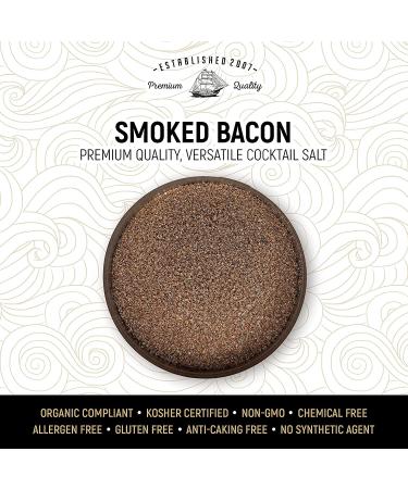 Caravel Gourmet Smoked Bacon Cocktail Salt 5oz - All Natural Bacon Salt for Bloody Marys and Margaritas - Buy Online on GoSupps.com
