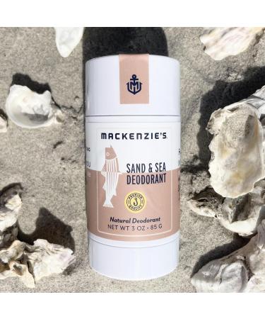 MacKenzie's Sand & Sea Deodorant - Holiday Gifts - Stocking Stuffers - Gifts for Women - Gifts for Men - Coastal Gifts - Natural - Sea Salt - Ozone - Citrus - 3 oz - Buy Online on GoSupps.com