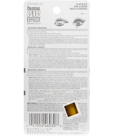 Maybelline Volum' Express The Colossal Spider Effect Washable Mascara, Glam Black - 0.33 fl. oz - Buy Online on GoSupps.com