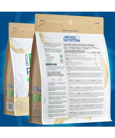 Applied Nutrition Critical Plant Protein - Vanilla Vegan Protein Powder (450g) - Buy Online on GoSupps.com