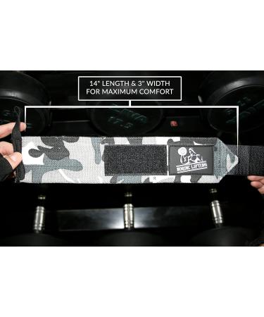 Nordic Lifting Wrist Bandages (4 pcs) - Durable Weightlifting Support for Men & Women | CrossFit & Powerlifting - Gray & Yellow - 1 Year Guarantee - Buy Online on GoSupps.com