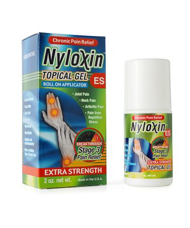 Nyloxin Extra Strength Roll-On Arthritis Pain Relief Cream Back Pain Relief Neuropathy Pain Relief Nerve Pain Relief Knee Pain Relief Foot Pain Relief Muscle Pain Relief Joint Pain (2 oz)