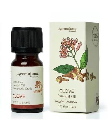 AROMAFUME Clove Essential Oil - 100% Natural Therapeutic Grade Essential Oils - Pure Spicy Aromatherapy Oil for Home Diffusers - Gifts for Her - 10ml