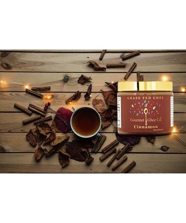 Gourmet Ghee Co. Cinnamon Ghee - Grass-Fed, Pasture-Raised, Non-GMO, 16 oz - Buy Online on GoSupps.com
