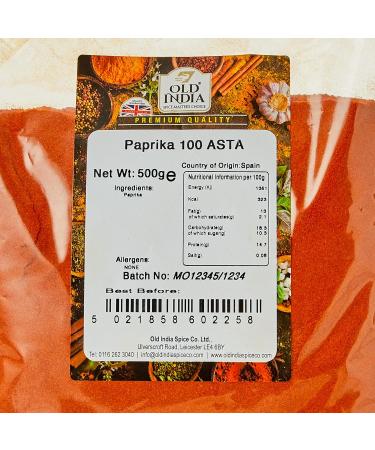 Old India Paprika 100 ASTA - 500g (Pack of 1) | High-Quality Spice For Cooking - Buy Online on GoSupps.com