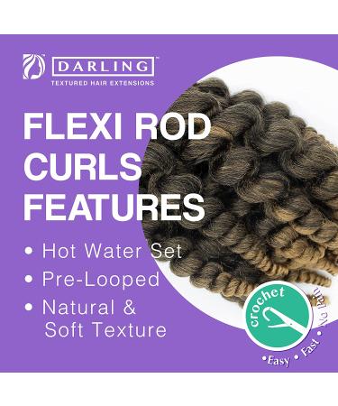 Darling Flexi Rod Curls Crochet Hair Extensions 14 Inch 3 Packs #1/27 - Buy Online on GoSupps.com
