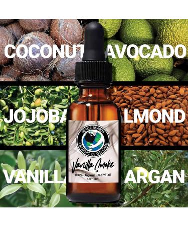 Buy Peace Beards Vanilla Smoke Organic Beard Oil Natural Vegan Beard Conditioner & Moisturizer for Men 1 oz - International Shipping Available - Buy Online on GoSupps.com