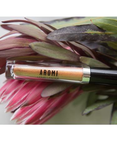 Aromi Metallic Matte Liquid Lipstick - Shimmery Finish | Vegan & Cruelty-free | Long-Lasting (Gold Digger) - Buy Online on GoSupps.com