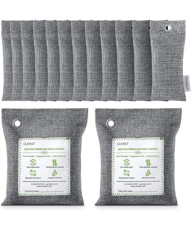 Clevast Bamboo Charcoal Air Purifying Bags(2x200g, 12x50g) Activated Natural Home Odor Absorber, Deodorizer and Moisture Eliminator. Purifier for Closet, Shoe, Large Room. Car Air freshener. Pet Safe. 14 Piece Assortment - Buy Online on GoSupps.com