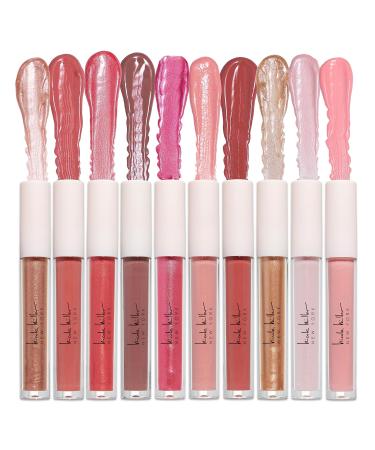Nicole Miller 10 PC Full-Size Multicolor Lip Gloss Set - Vibrant Shades for Alluring Beauty | International Shipping Available - Buy Online on GoSupps.com