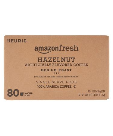 AmazonFresh 80 Ct. Hazelnut Flavored Medium Roast K-Cups - Keurig Compatible - Buy Online on GoSupps.com