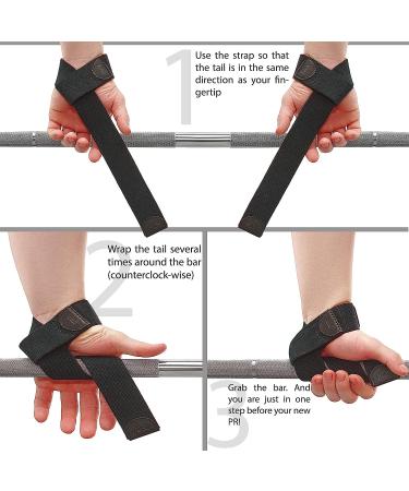 WARM BODY COLD MIND Lasso Lifting Wrist Straps - Heavy-Duty Cotton Wraps for Crossfit, Weightlifting, Powerlifting, Bodybuilding & Strength Training - Black PRO (Pair) - Buy Online on GoSupps.com