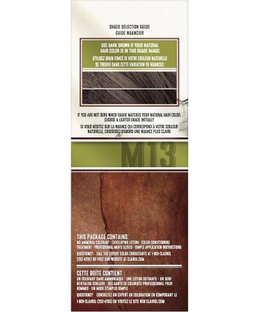 Clairol Natural Instincts Semi Permanent Hair Dye for Men - M13 Dark Brown Hair Color - Buy Online on GoSupps.com